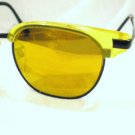 VINTAGE REPORTER JAPAN SUNGLASSES PEARL YELLOW