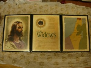 JESUS CHRIST ROMAN WIDOWS MITE PORTFOLIO CATHOLIC BIBLE
