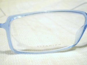 New SAFILO DESIGN Eyeglasses TITANIUM TRANSPARENT BLUE