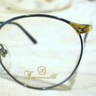 VINTAGE FACONNABLE  EYEGLASSE GUNMETAL BLACK GOLD