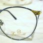VINTAGE FACONNABLE  EYEGLASSE GUNMETAL BLACK GOLD