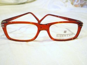 New Authentic Givenchy Eyeglasses  RED SILVER 52-17-130