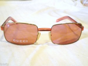 NEW AUTHENTIC GUCCI SUNGLASSES GOLD ROSE MADE IN ITALY