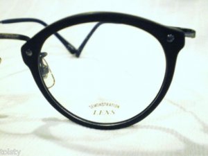 VINTAGE SIGN LANGUAGE INDIAN EYEGLASSES BLACK 48-20