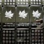 FIVE - 10 GRAM .999 SILVER CLAD MAPLE LEAF GEM ART BARS