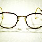 VINTAGE EYEGLASSES LONDON LINE BEAUFORT ROLLED 12K GOLD WITH CABLES 44-18-155