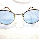 VINTAGE KANSAI SUNGLASSES SILVER 50-20-140 BLUE LENSES UNIQUE