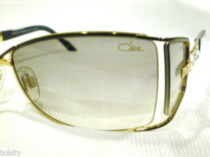 CAZAL SUNGLASSES GOLD BLACK SIDE SHEALD RHINESTONES