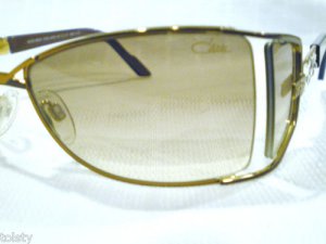 CAZAL SUNGLASSES BRONZE BROWN SIDE SHEALD RHINESTONES