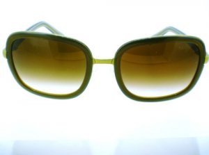 NEW CHLOE SUNGLASSES LARGE OLIVE GREEN MADE IN FRANCE