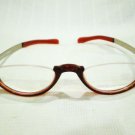 VINTAGE MIKLI MM EYEGLASSES RIMLESS RED SILVER  FRANCE  MOD 6928