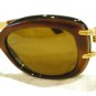 Vintage SUNGLASSES LINEA ROMA  EYEWEAR  HONEY DARK BROWN GOLD  MADE IN ITALY
