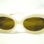 Vintage SUNGLASSES LINEA ROMA  EYEWEAR FASHION PEARL WHITE GOLD  MADE IN ITALY