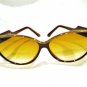 Vintage JEAN PIERRE LAMY LARGE SUNGLASSES BURGUNDY GOLD BLACK
