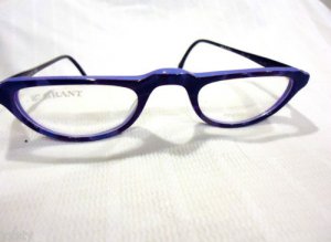 VINTAGE GRANT READING EYEGLASSES VIOLET MULTICOLOR  100% PURE SILK MADE IN ITALY