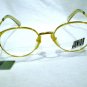 Vintage  JEAN PAUL GAULTIER JUNIOR JPG EYEGLASSES GOLD VERY UNIQUE FRAME EYEWEAR