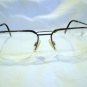 VINTAGE NEOSTYLE  RIMLESS EYEGLASSES  GUNMETAL ANTIQUE SILVER 55-17-140
