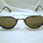 NEW  EYEGLASSES ORIGINAL SAKI MOD.579  CLIP ON ANTIQUE SILVER 47-21-140 CAT EYE