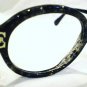 VINTAGE CERRUTI 1881 ROUND EYEGLASSES BLACK GRAY 53-18