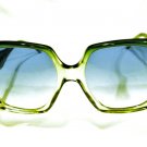VINTAGE JACQUES ESTEREL 80'S LARGE DMC LIGHT TURQUOISE  SUNGLASSES   FRANCE
