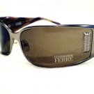 GIANFRANCO FERRE SUNGLASSES MOD.GF68202 METALLIC BROWN TORTOISE SHIELD ITALY