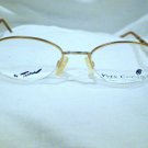 NEW  EYEGLASSES YVES COGAN BY TURA GOLD HALF RIMLESS  48-20-140