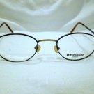NEW  EYEGLASSES REVOLUTION EYEWEAR TORTOISE  ANTIQUE GOLD 46-21-135 SPRING HING