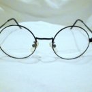 VINTAGE JAZZ PERFECTLY ROUND EYEGLASSES BLACK 44-19-135