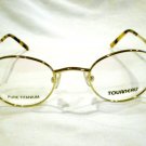 NEW  EYEGLASSES  TOURNEA  PURE TITANIUM  GOLD 42-21-135  SPRING HINGES