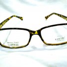 NEW  EYEGLASSES ORIGINAL KONISHI MOD.5022 DEMI AMBER  54-18-145 MEMORY PLASTIC