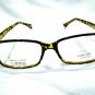 NEW  EYEGLASSES ORIGINAL KONISHI MOD.5022 DEMI AMBER  54-18-145 MEMORY PLASTIC