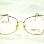 VINTAGE ELAN BUTTERFLY EYEGLASSES GOLD RED STAINLESS STEEL  55-18=140