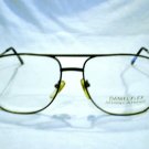 NEW  EYEGLASSES DANIEL FLEX  AVIATOR  GUNMETAL 58-18-145 SPRING HINGES