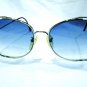 VINTAGE ELAN BUTTERFLY SUNGLASSES SILVER BLUE STAINLESS STEEL  55-18=140 UNIQUE