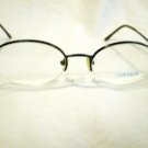 NEW MASER EYEGLASSES METALLIC BLUE RIMLESS MOD. 081 50-18-135  SRING HINGES