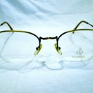 VINTAGE FACONNABLE   EYEGLASSES RIMLESS ANTIQUE GOLD  MOD. STITCH 52-21-145