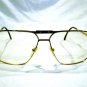 NEW  EYEGLASSES ESSENCE LARGE  AVIATOR MARBLE GREY GOLD 61-15-145 MADE IN ITALY