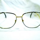 Vintage Silhouette Austria  Oversized EYEGLASSES BLUE GOLD UNIQUE 59-15-135