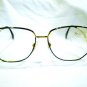 Vintage Silhouette Austria  Oversized EYEGLASSES BLUE GOLD UNIQUE 59-15-135