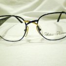 VINTAGE PALOMA PICASSO EYEGLASSES MARBLE BLUE GOLD HOT 55-18 MAID IN  AUSTRIA