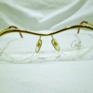 VINTAGE Authentic CHRISTIAN LACROIX RIMLESS EYEGLASSES GOLD 58-14-125 UNIQUE