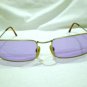Vintage RED ROSE SUNGLASSES MOD.77 PEWTER MADE IN JAPAN RARE