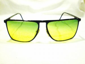 Vintage GIANFRANCO FERRE SUNGLASSES MOD.40 ALUTANIUM BLACK MADE IN ITALY RARE