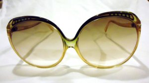 AUTHENTIC VINTAGE PIERRE LEMAN R LARGE  70'S SUNGLASSES BROWN AMBER FRANCE