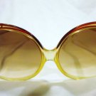 AUTHENTIC VINTAGE PIERRE LEMAN R LARGE  70'S SUNGLASSES RED AMBER FRANCE