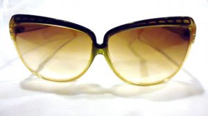 AUTHENTIC VINTAGE PIERRE LEMAN R LARGE  70'S SUNGLASSES BROWNROSE FRANCE