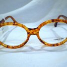 VINTAGE CERRUTI 1881 ROUND EYEGLASSES AMBER BLONDE 53-18-130