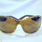 NEW ORIGINAL REVLON  SUNGLASSES  BROWN SNAKE SKIN MOD.SAHARA UNIQUE