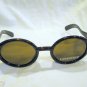 VINTAGE KARL LAGERFELD ROUND SUNGLASSES TORTOISE GOLD MOD.4131 MADE IN FRANCE
