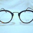 VINTAGE SIGN LANGUAGE EYEGLASSES DARK TORTOISE ANTIQUE GOLD HOT 48-30-145